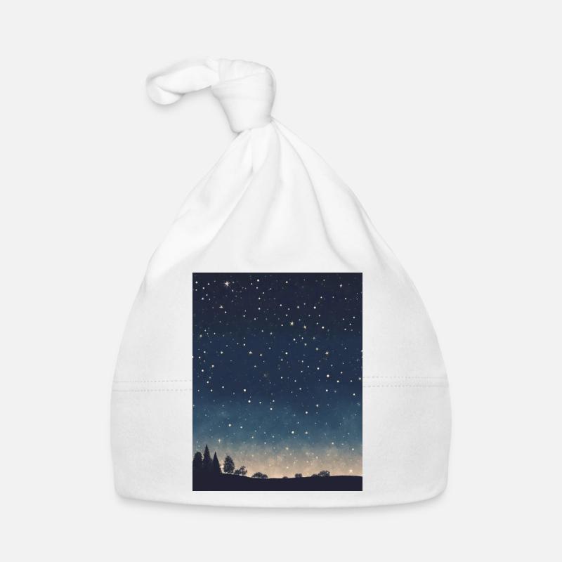 Starry sky Organic Baby Cap