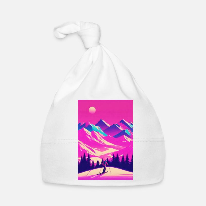 Skiing Organic Baby Cap