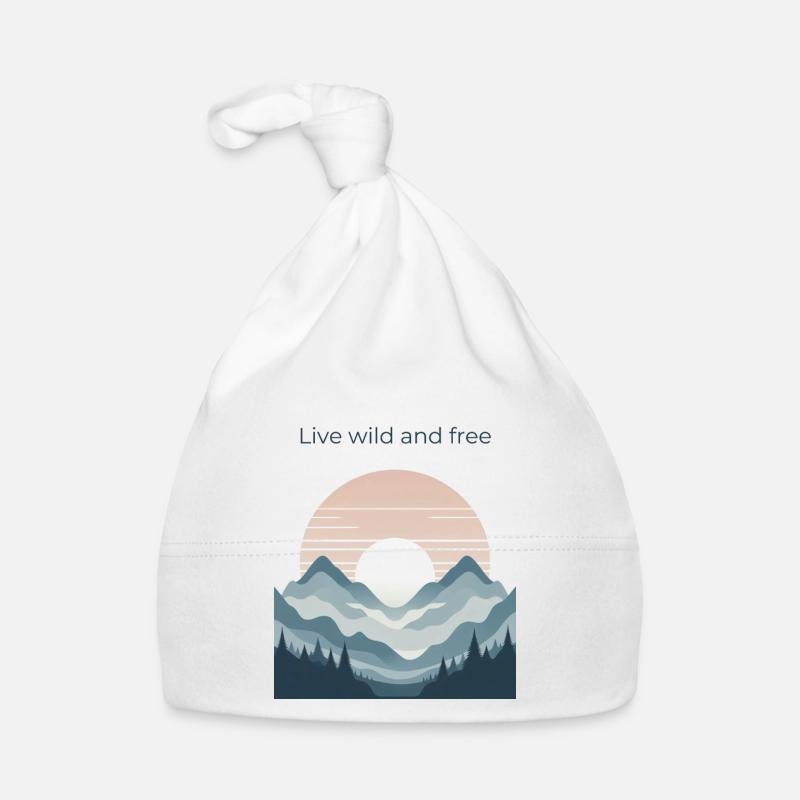 Mountains Organic Baby Cap