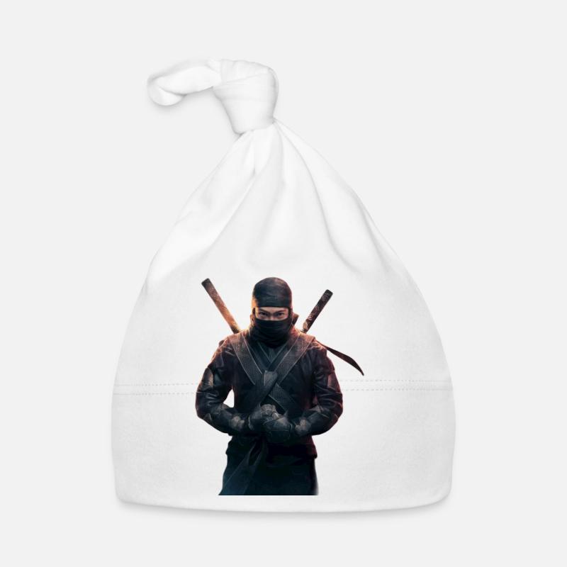 Ninja with swords Organic Baby Cap