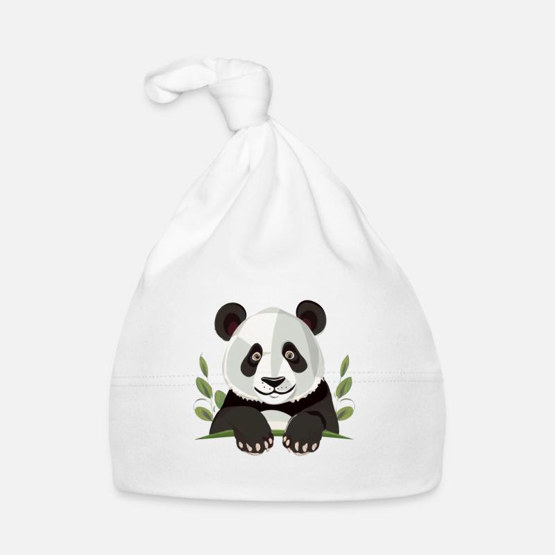 Großer Panda Baby Bio-Mütze