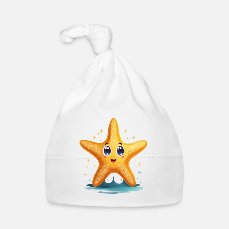Seestern Baby Bio-Mütze