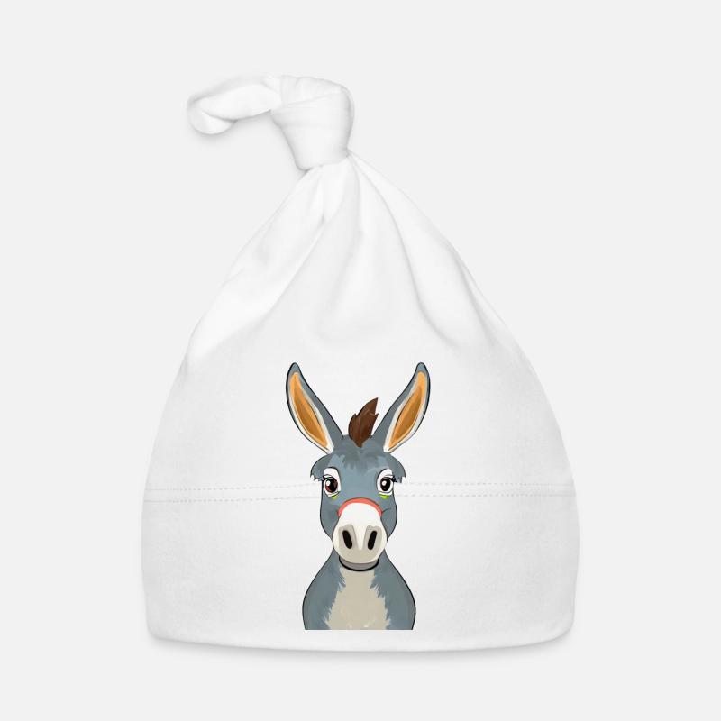Esel Baby Bio-Mütze