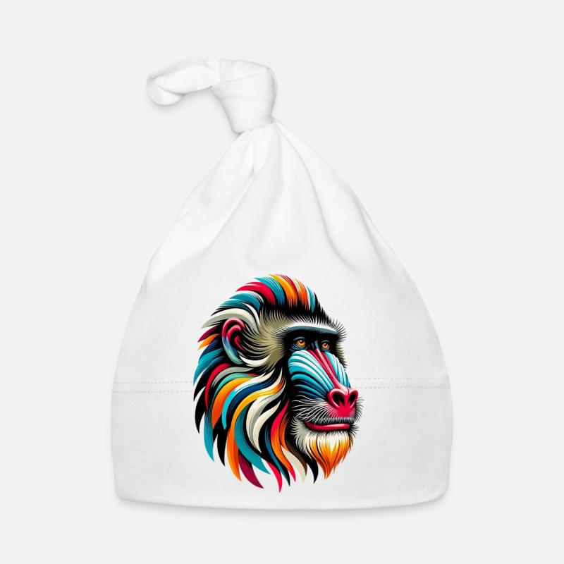 Mandrill Monkey Organic Baby Cap
