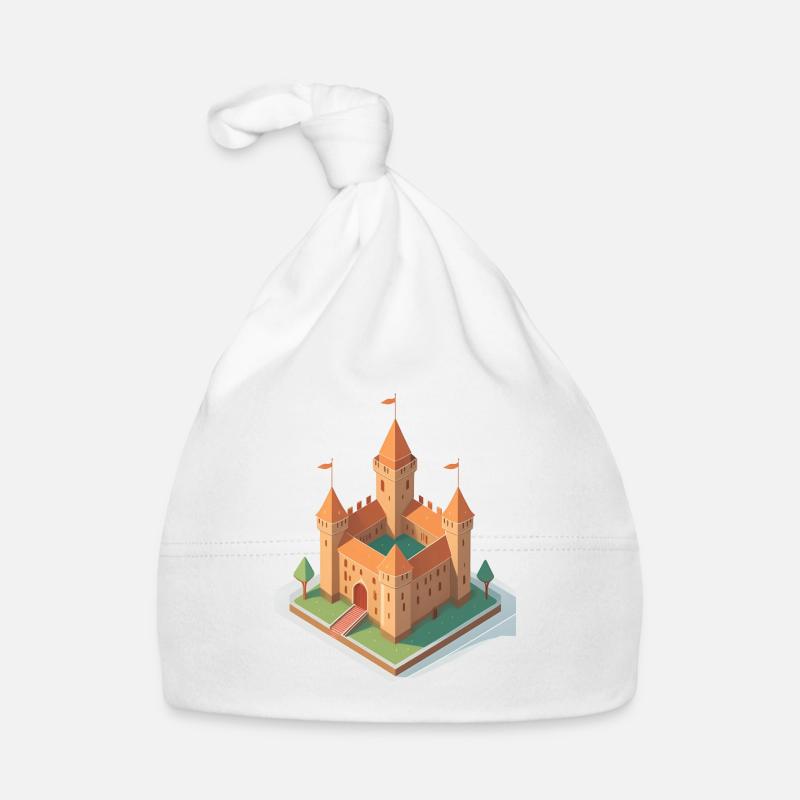 Medieval castle Organic Baby Cap