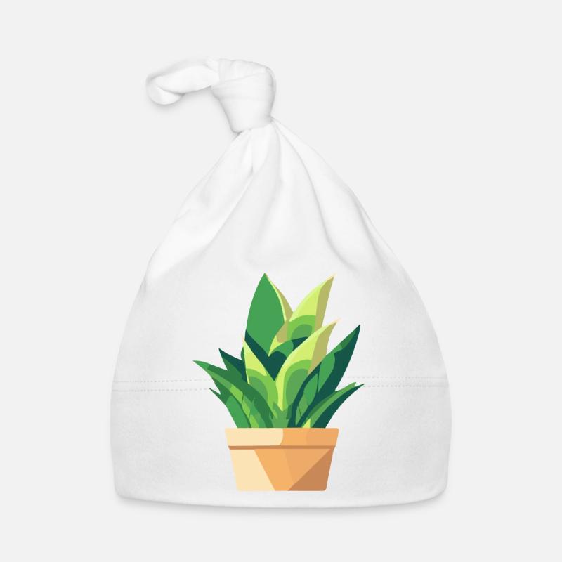 Planter des feuilles vertes en pot Bonnet bio Bébé