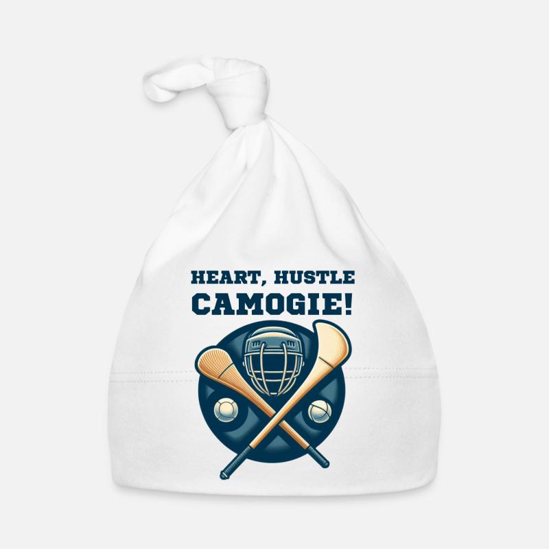 Heart, Hustle, Camogie! Organic Baby Cap