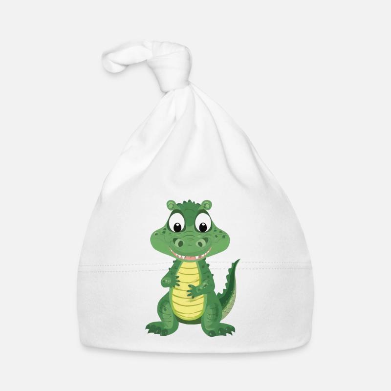 Cute Crocodile Organic Baby Cap
