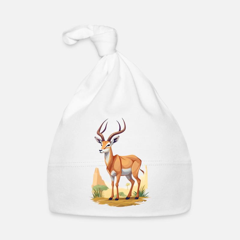 Antilope dans la savane Bonnet bio Bébé