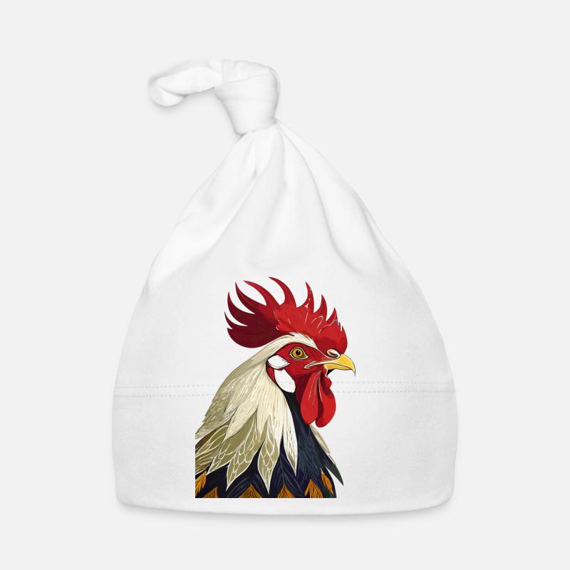Rooster Organic Baby Cap