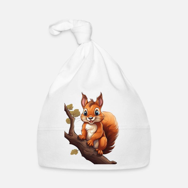 Eichhörnchen Baby Bio-Mütze