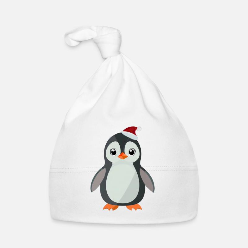 Pingouin pour Noël Bonnet bio Bébé