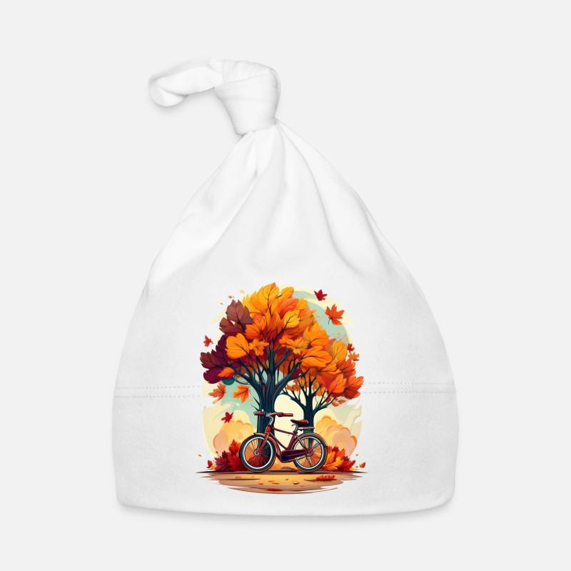 Vélo en automne Bonnet bio Bébé