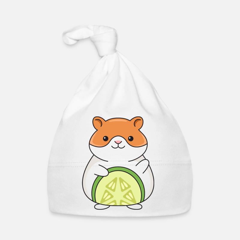 Design de concombre hamster pour les amateurs de hamsters Bonnet bio Bébé