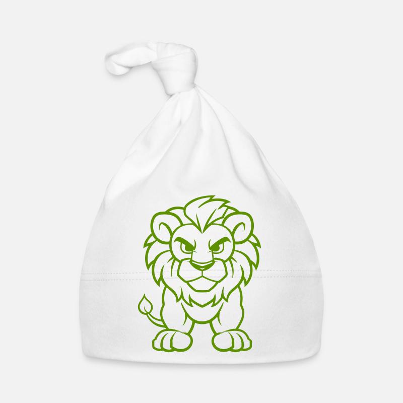 Lion Comic Organic Baby Cap