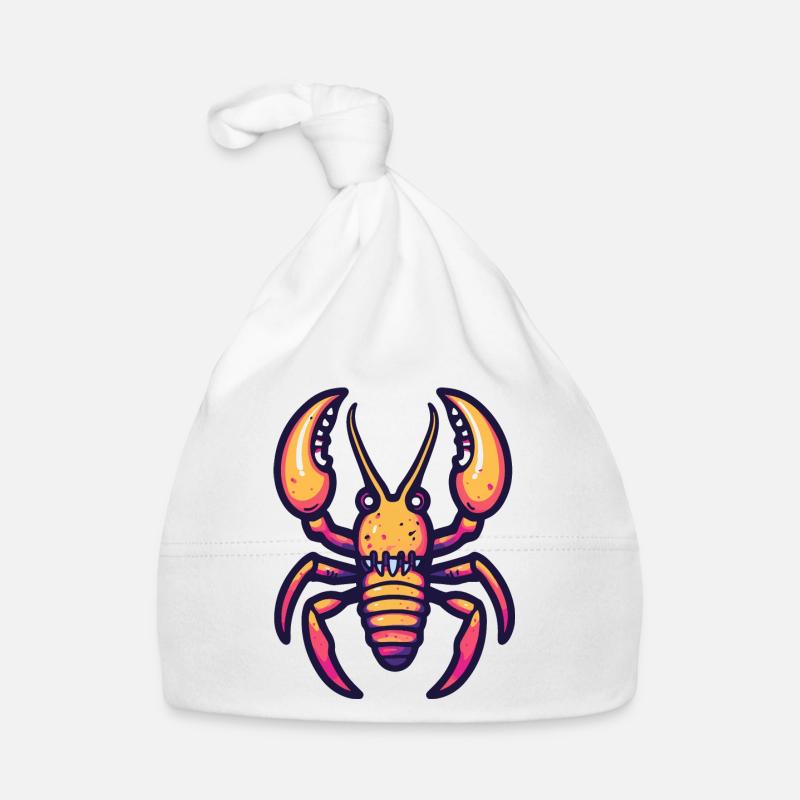 Lobster Crab Halloween Comic Funny Organic Baby Cap