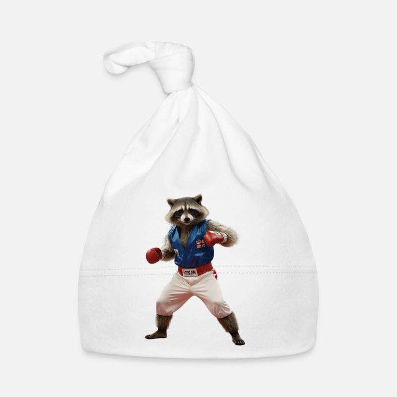 Sport-Waschbär Baby Bio-Mütze