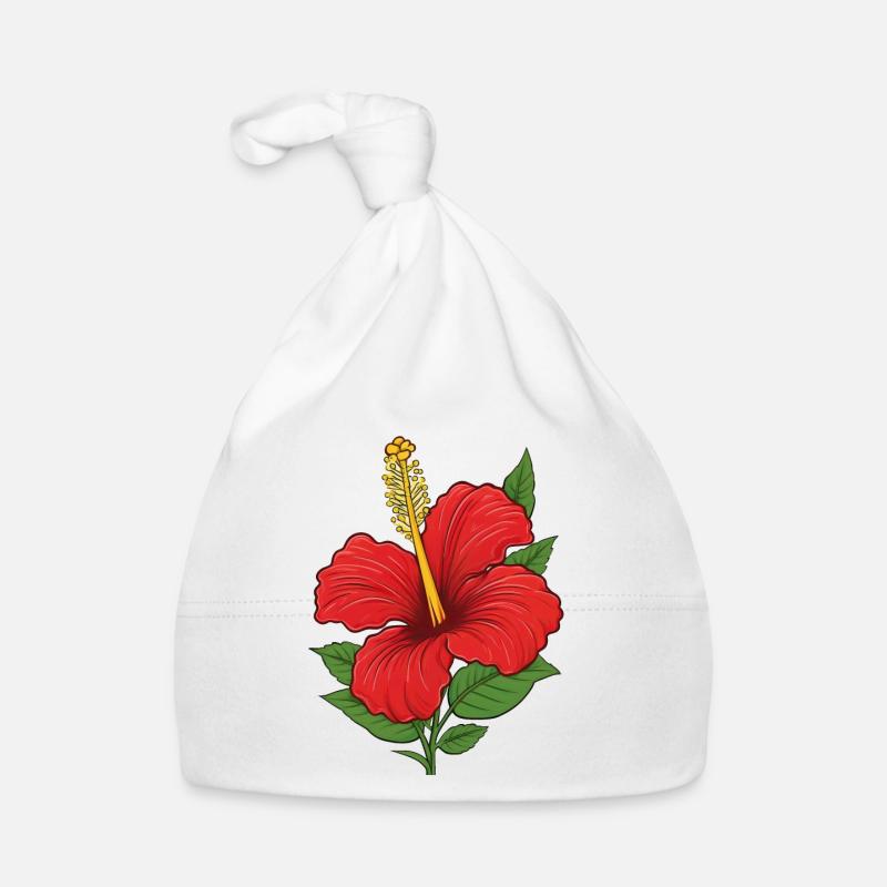 Fleur d’hibiscus Bonnet bio Bébé