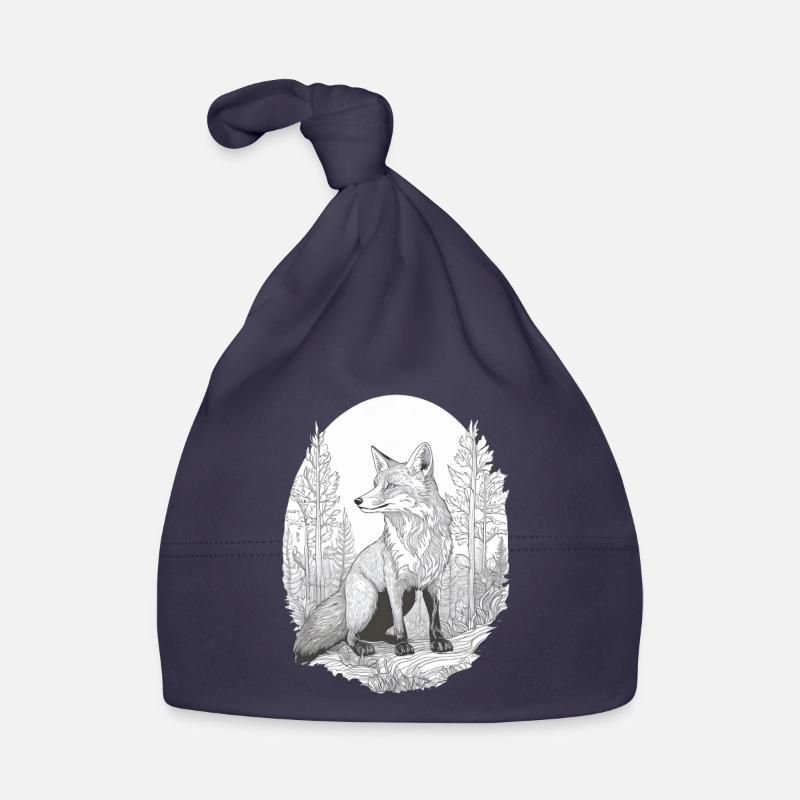 Fox in the forest Organic Baby Cap