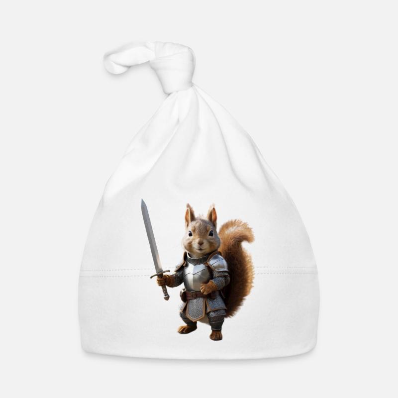 Eichhörnchen-Ritter-Schwert 3 Baby Bio-Mütze