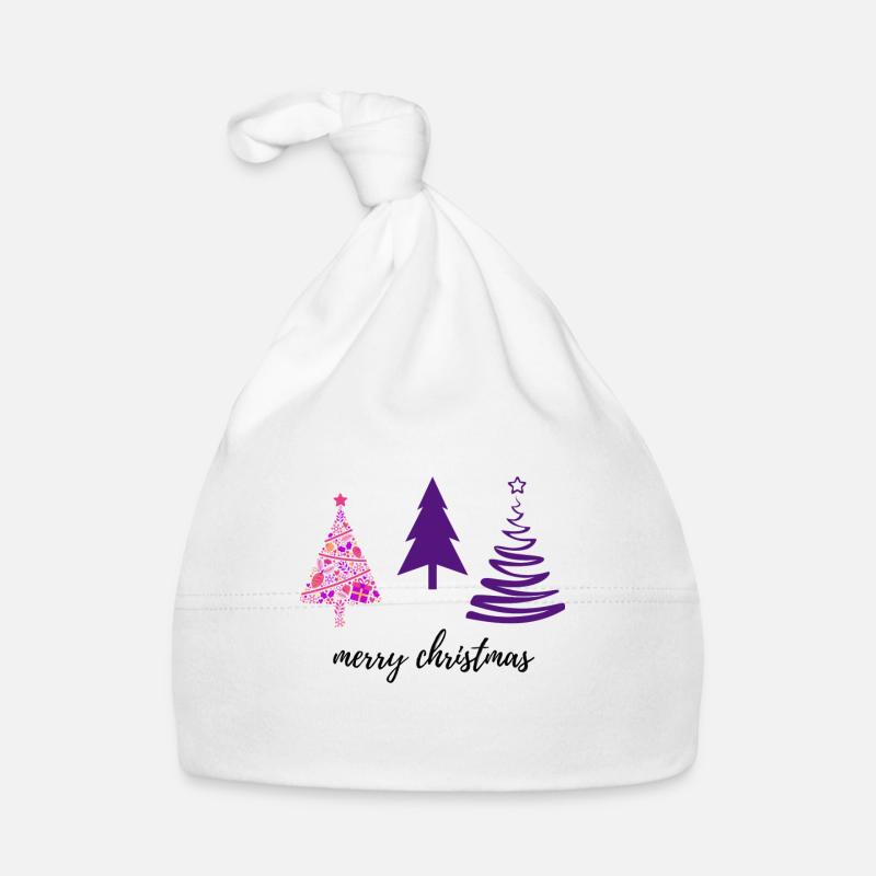 Joyeux Noël - Bonnet bio Bébé - blanc