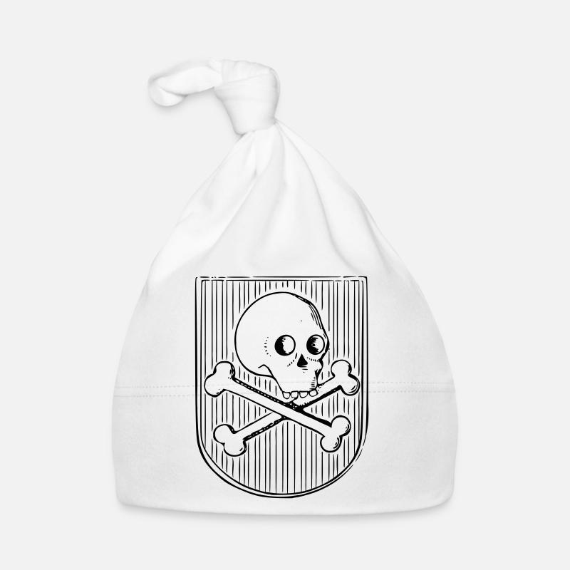 Skull and bones Organic Baby Cap