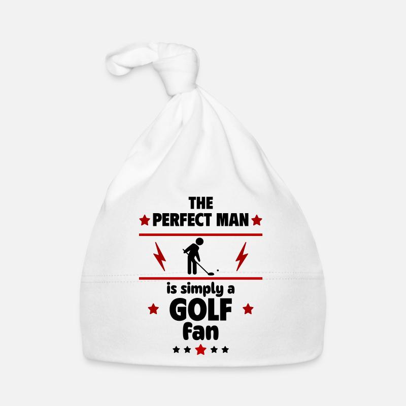 Der perfekte Mann ist einfach ein Golf-Fan Baby Bio-Mütze