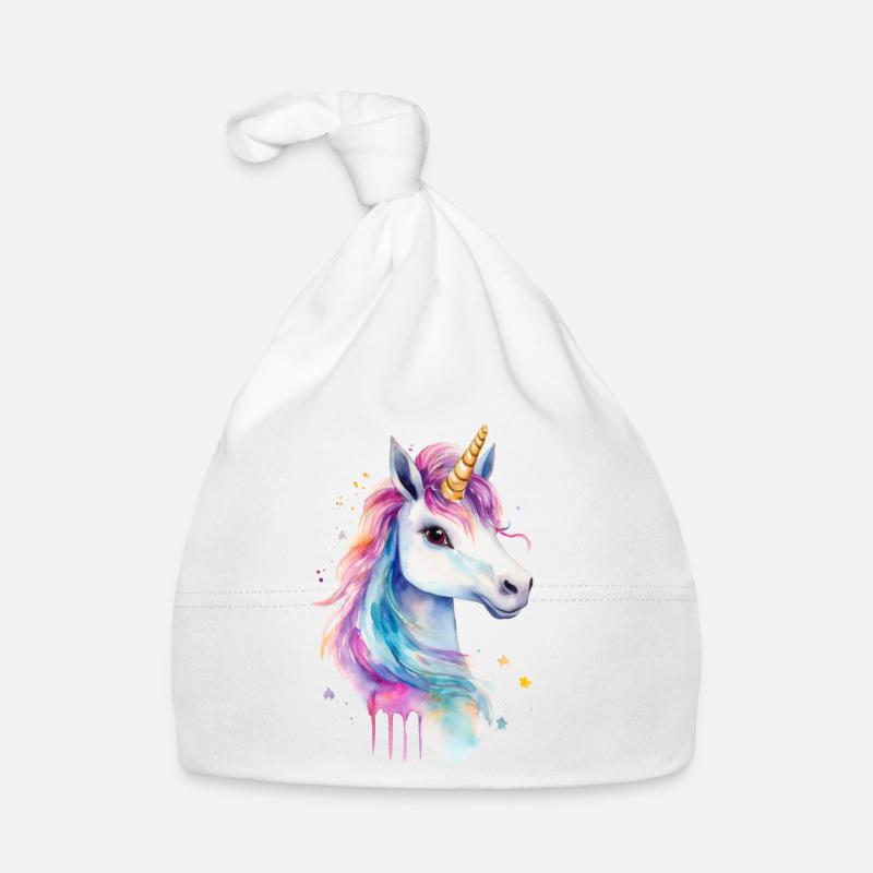 Einhorn Baby Bio-Mütze