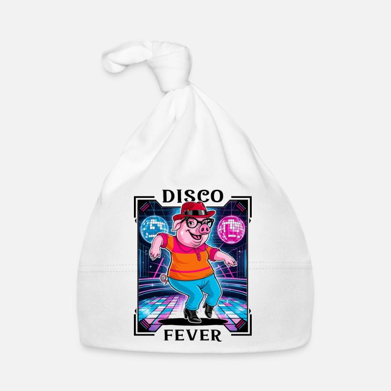 Cochon disco cool Bonnet bio Bébé