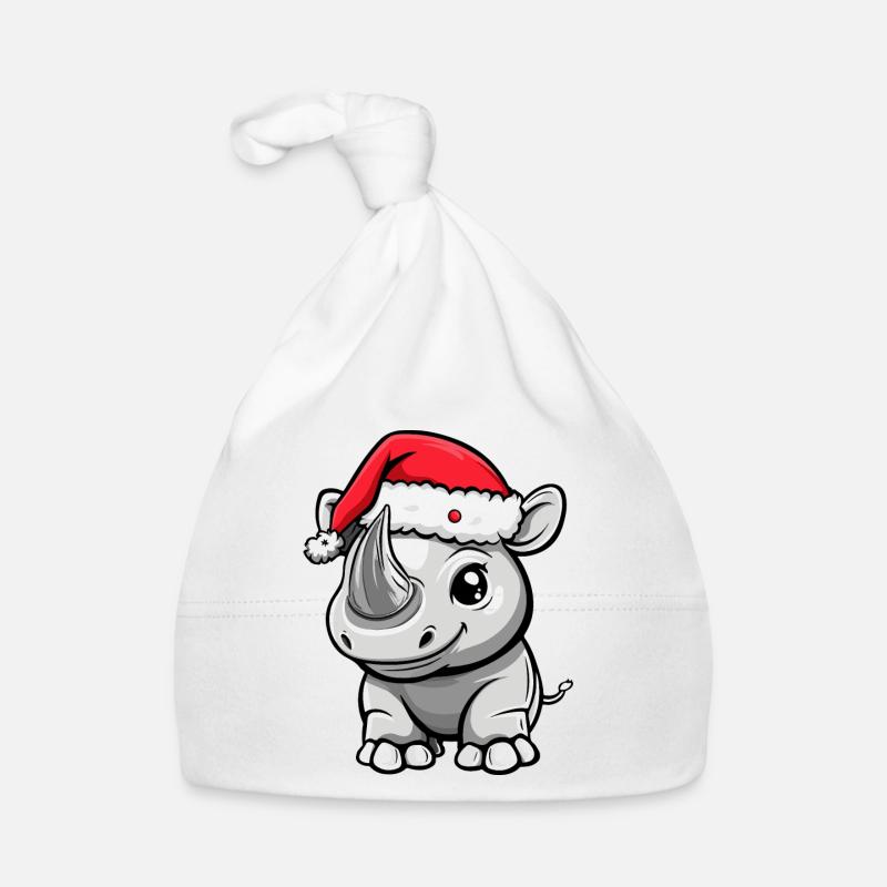 Rhino Christmas Organic Baby Cap