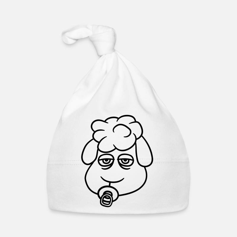Sheep Baby Toddler Face Pacifier Child Head Organic Baby Cap