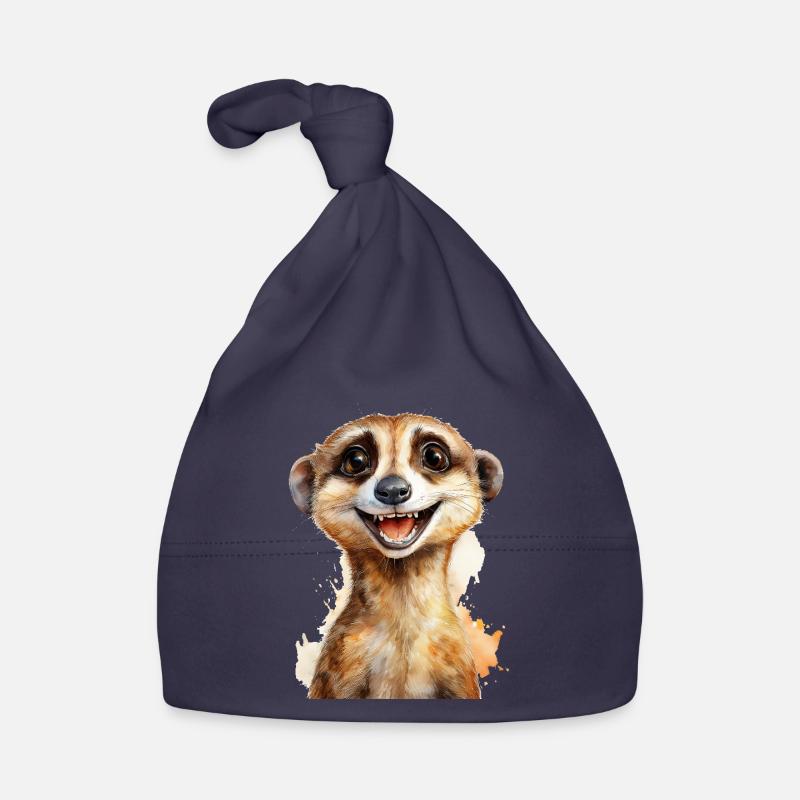 Erdmännchen Baby Bio-Mütze