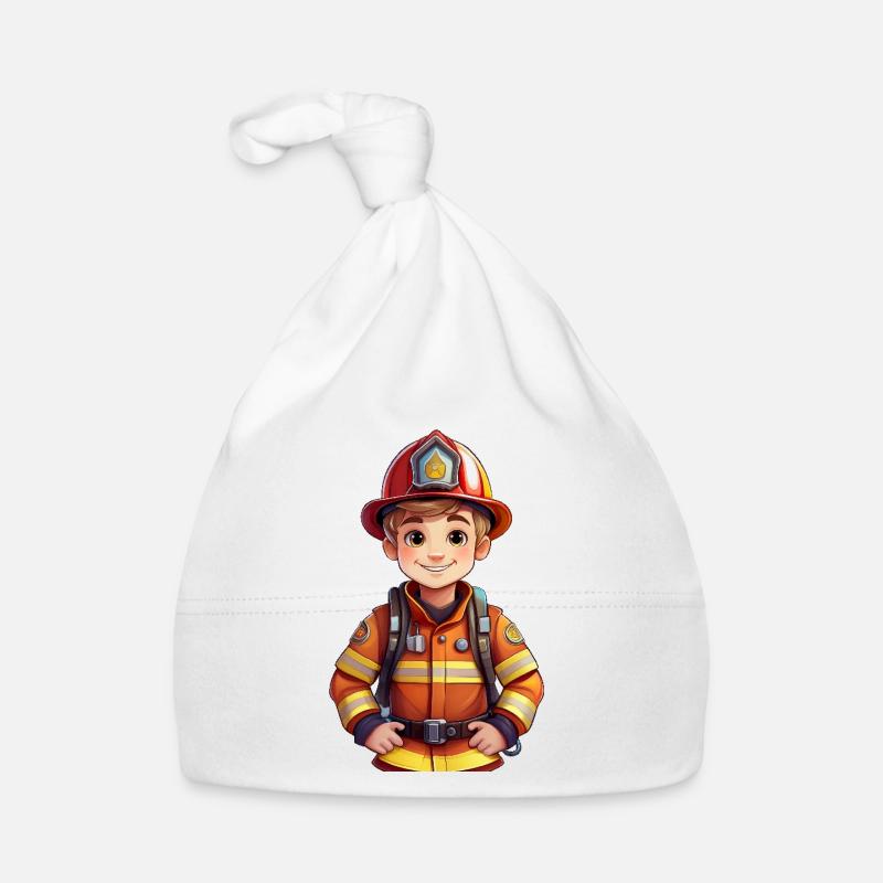 Fireman Organic Baby Cap