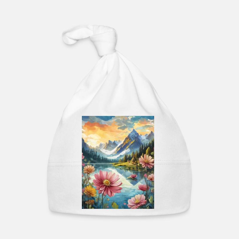 Berglandschaft Baby Bio-Mütze