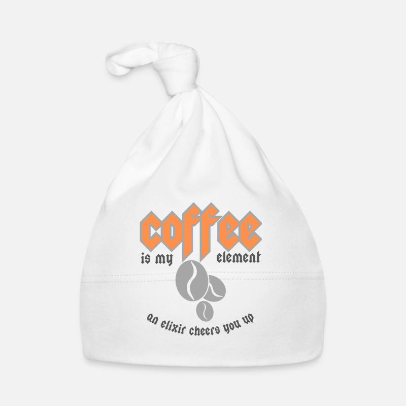 Coffee is my element Baby Bio-Mütze