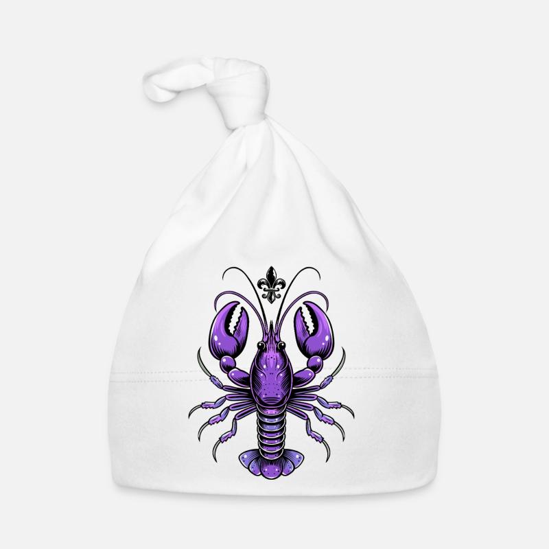Mardi Gras Languste mit Fleur-de-Lis Design Baby Bio-Mütze