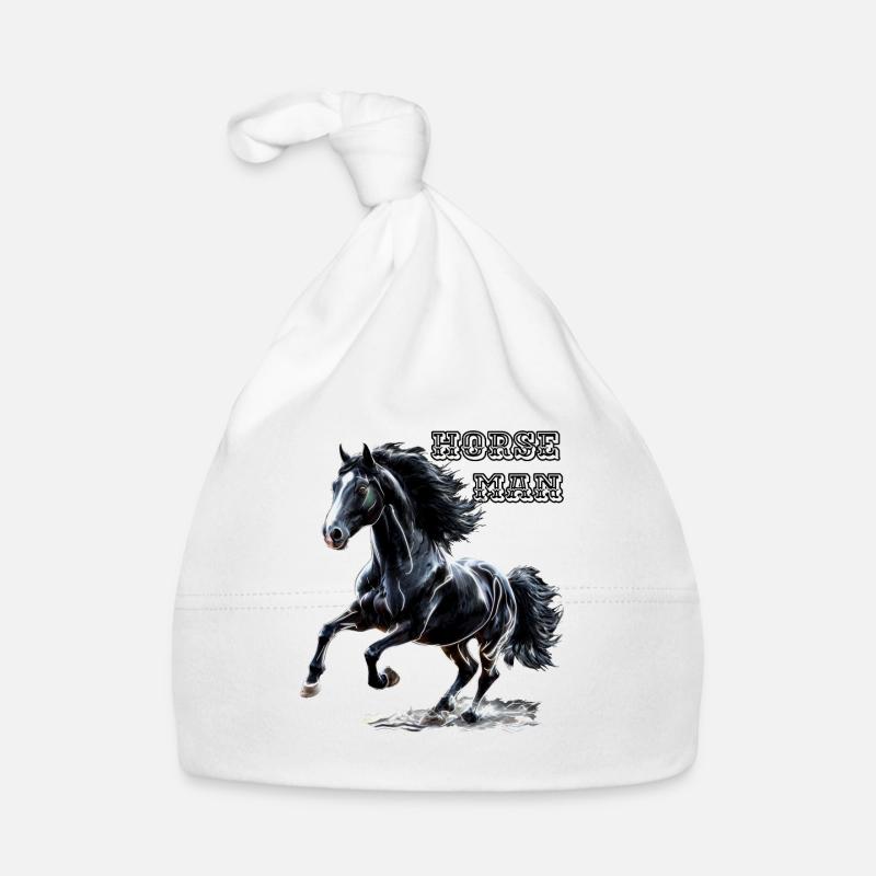 Rytter- Hingst Babyhue af økologisk bomuld