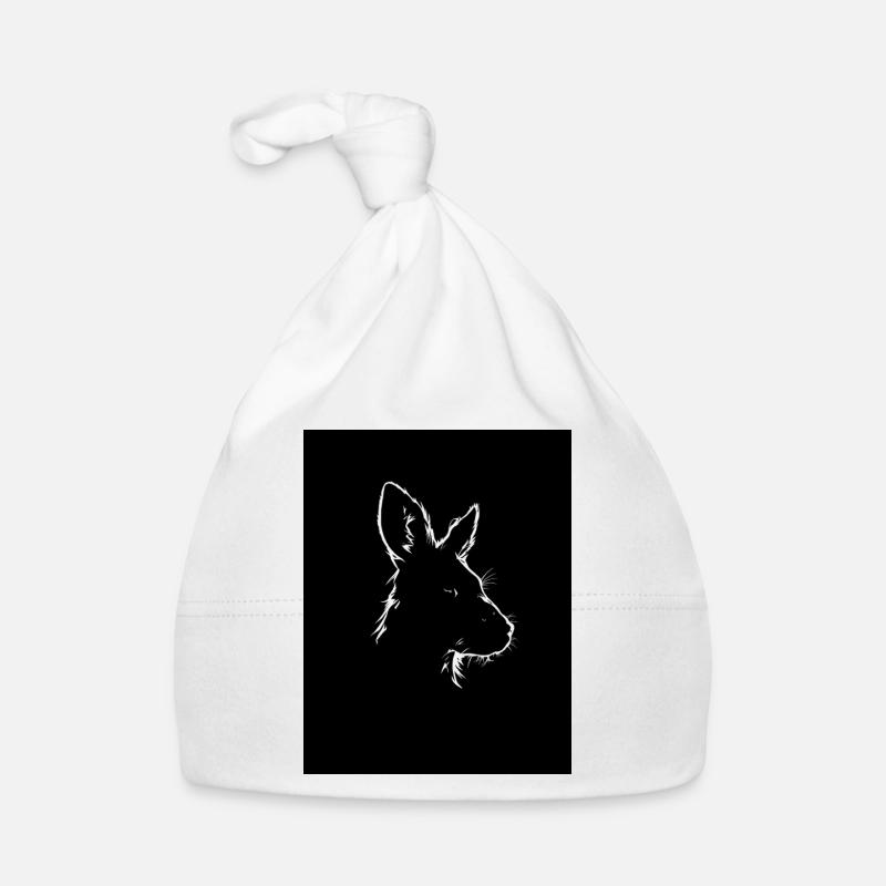 Kangaroo silhouette Organic Baby Cap