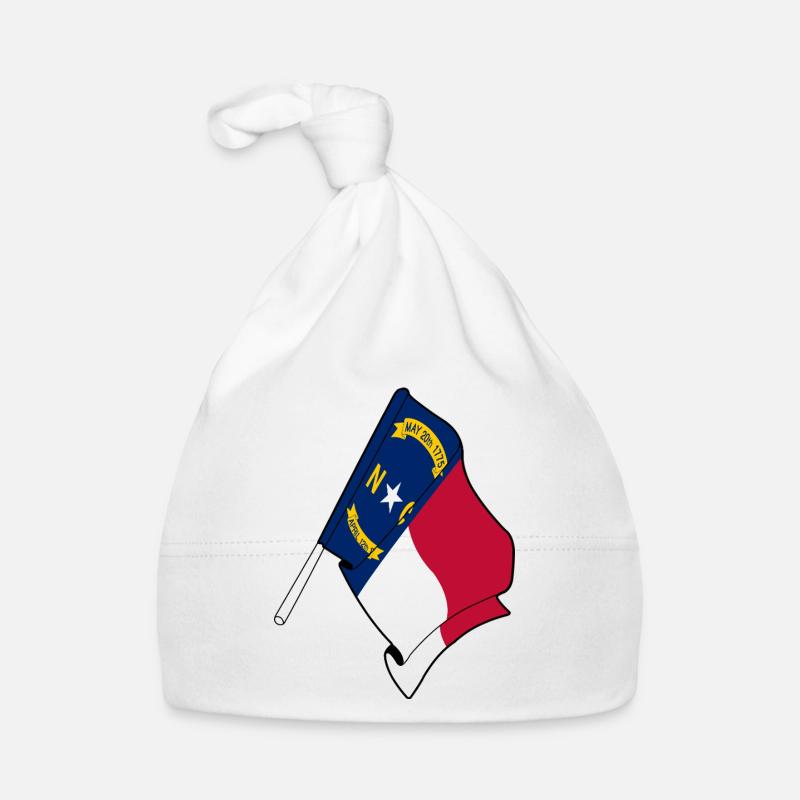 Drapeau de la Caroline du Nord Bonnet bio Bébé