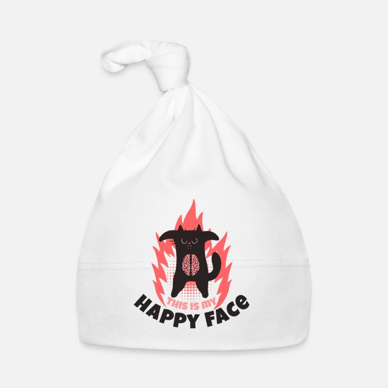 Happy face Organic Baby Cap