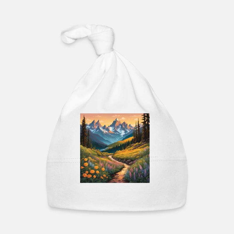 Alpine Meadow Trail Organic Baby Cap
