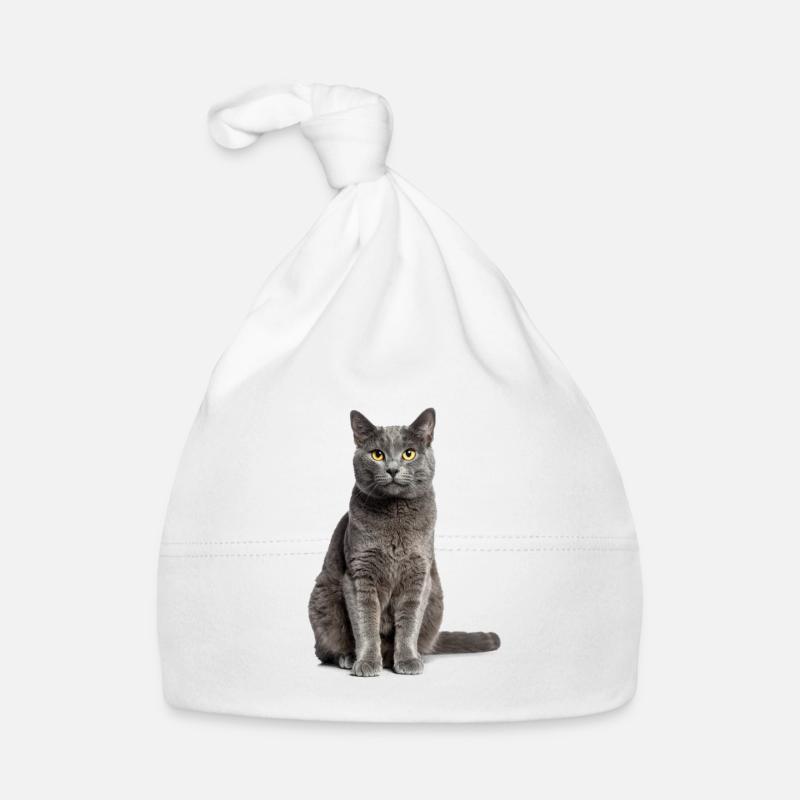 Grey Cat – Doux, élégant et à tomber amoureux ! Bonnet bio Bébé