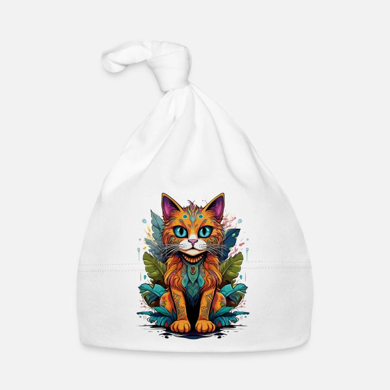 Graffiti Dschungel Katze Baby Bio-Mütze