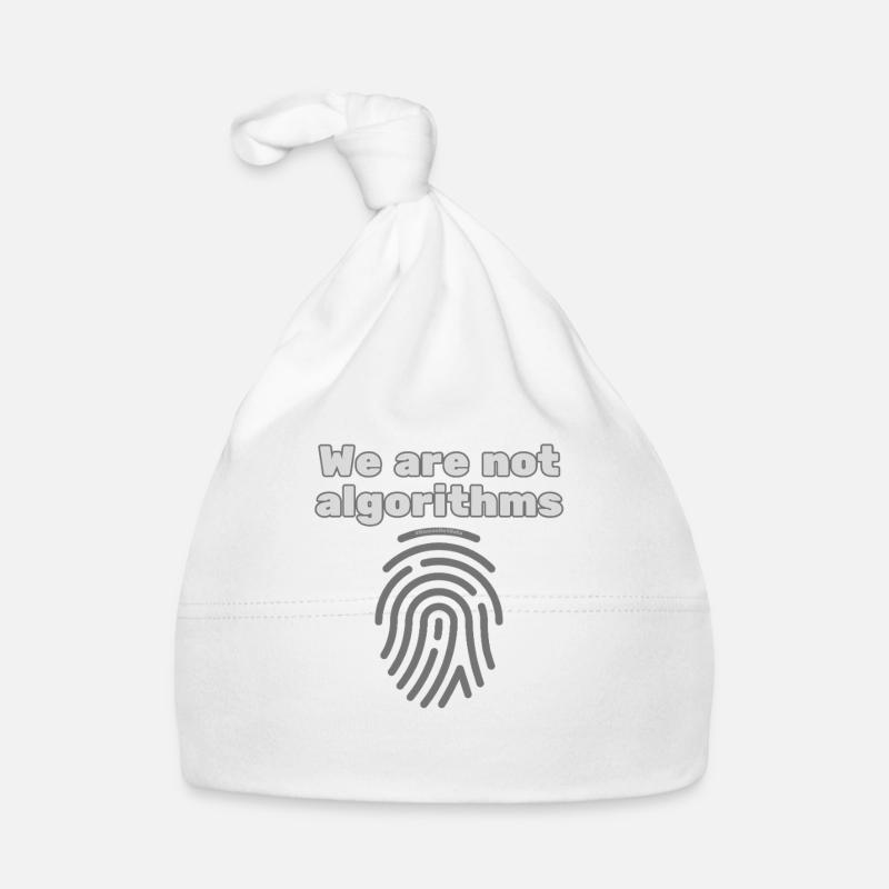 Humans Instead of Algorithms – Statement T-Shirt Organic Baby Cap