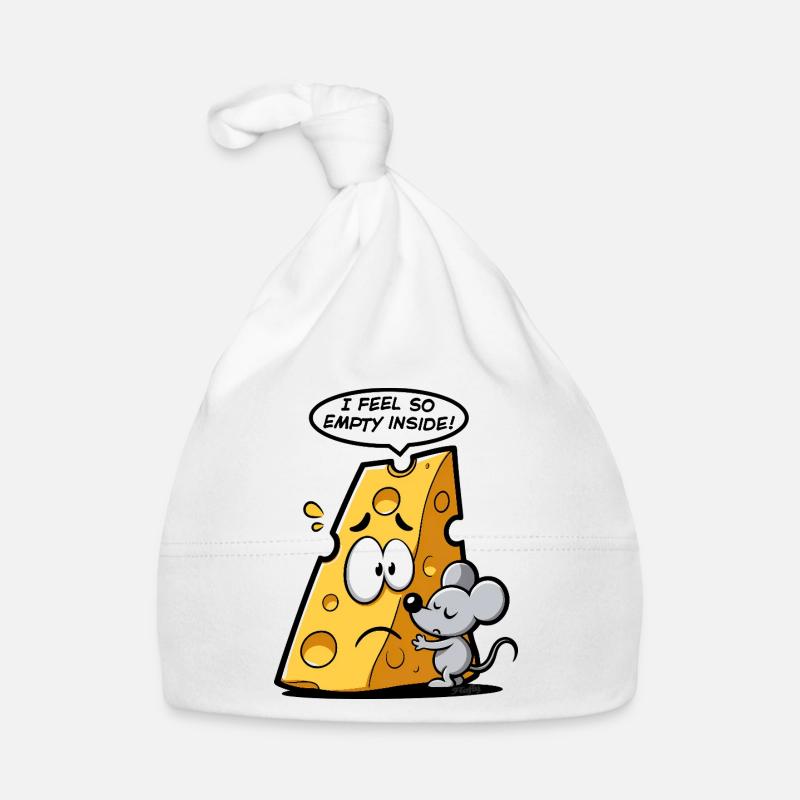 Cheese in existential crisis 🧀🐭 Organic Baby Cap