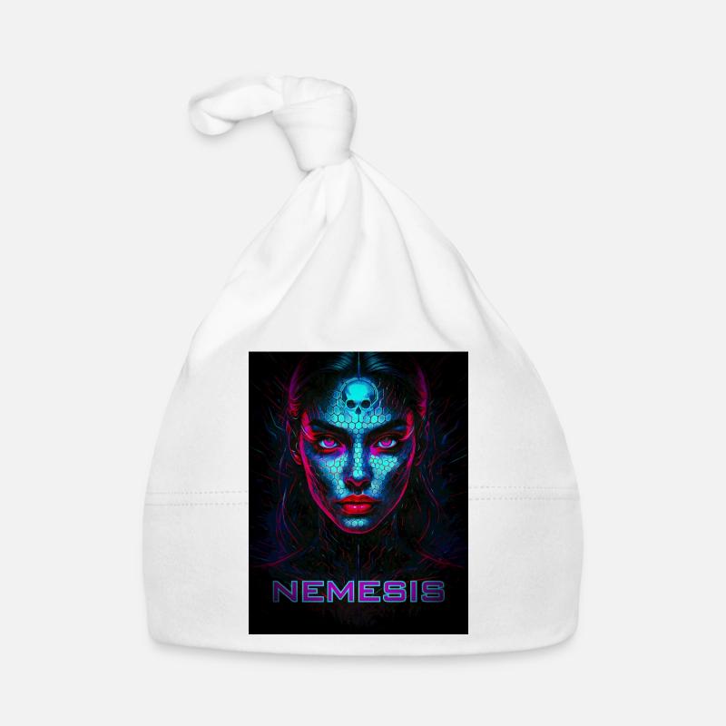 Nemesis – Cyber-Gesicht der Dunkelheit Baby Bio-Mütze