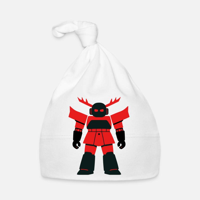 Samurai Robo mit Geweih Baby Bio-Mütze