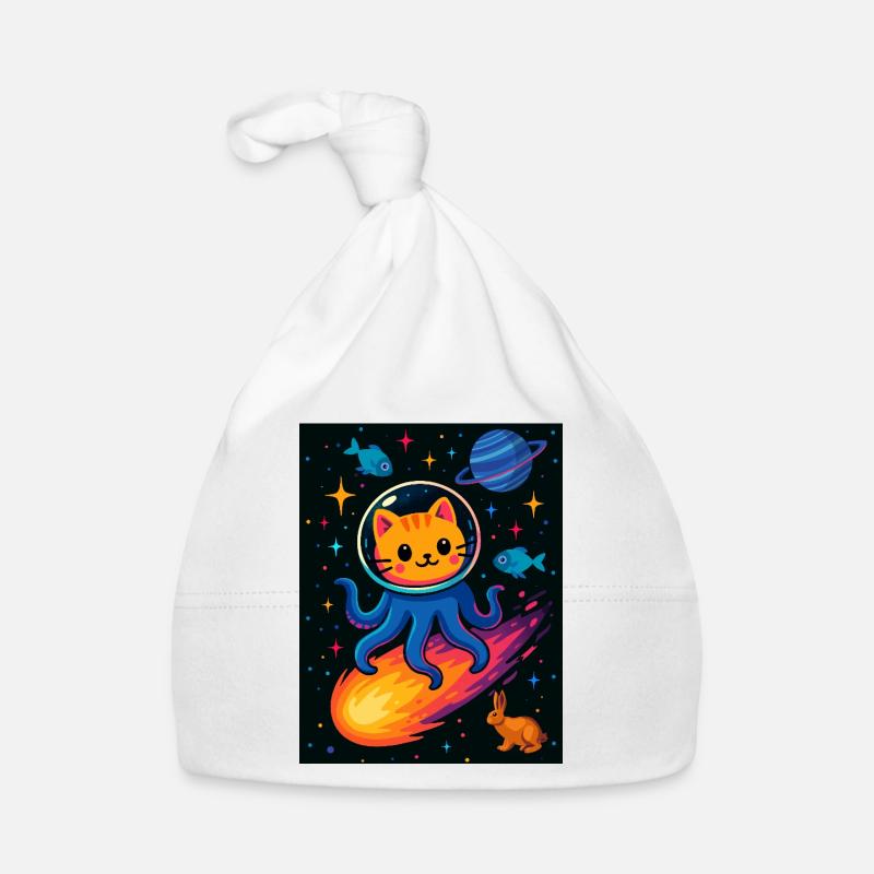 Aventure Cosmic Cat Octopus Bonnet bio Bébé