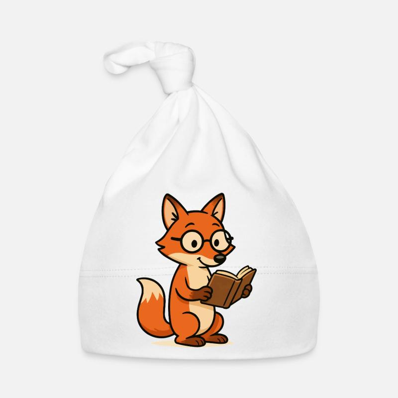 fuchs schlaufuchs - Baby Bio-Mütze - Weiß