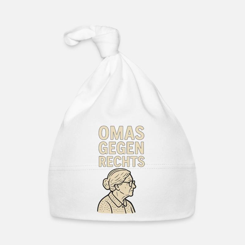 Anti-Right Statement Grandmas against the right Organic Baby Cap